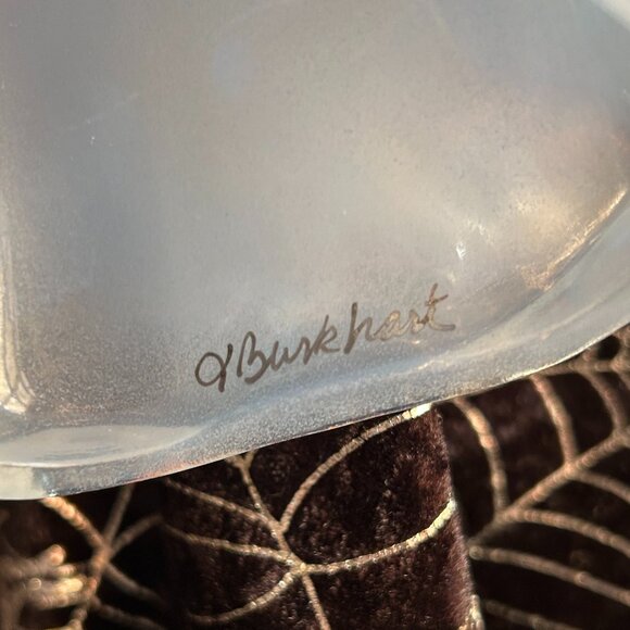 MINT Fenton Art Glass Opaline Halloween Ghost “Gaspar,” Signed (J. Burkhart) - Picture 11 of 12